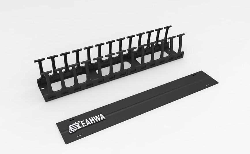 Horizontal Cable Management - Black